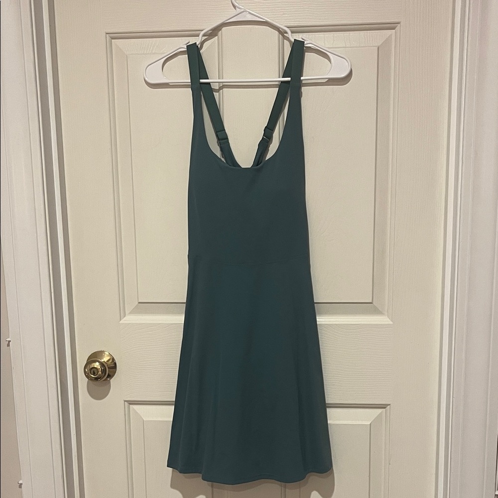 Amazon Teal Backless Dress